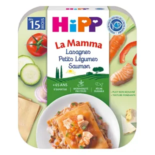 Hipp Bio La Mamma Bio Lasagne Verdurine Salmone +15m 250g
