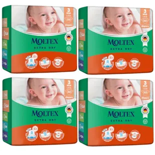 Moltex Extra Dry Midi T3 Diapers (6-10 Kg) 4x32 units