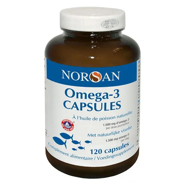 Norsan Omega-3 Total 1500mg Huile de Poisson 120 capsules