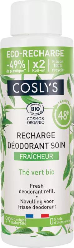 Coslys Recharge Déodorant Fraîcheur Thé Vert + Aloe Vera 100 ml