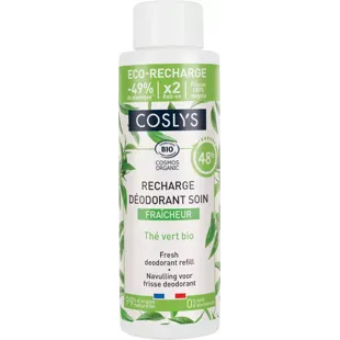 Coslys Recharge Déodorant Fraîcheur Thé Vert + Aloe Vera 100 ml