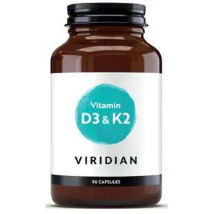 Viridian Vitamin D3 and K2 90 Vegan Capsules