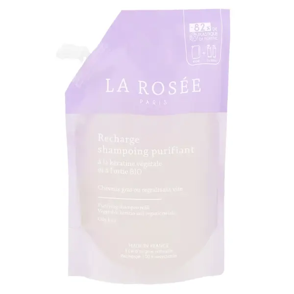 La Rosée Capillaire Recharge Shampoing Purifiant à la Kératine Végétale 400ml