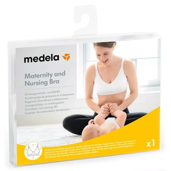 Medela Sutiã de amamentação e bombeamento 3 em 1 branco médio