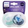 Avent Sucette Symétrique Ultra Douce +0m Bleu Lot de 2