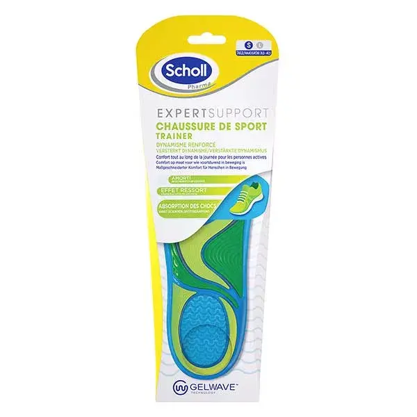 Scholl Expert Insoles Support Sports Shoes Size 35.5 to 40.5