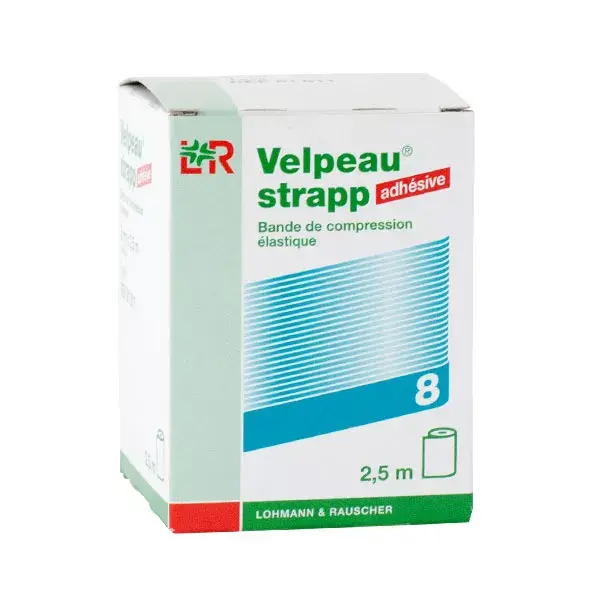 L & R Velpeau Strapp banda elastica adesiva 2, 5mx8cm LPP