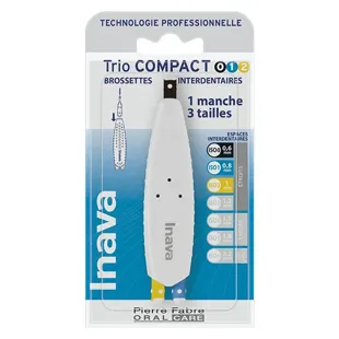Inava Spazzolini Interdentali Trio Compact 0. 1. 2 Spazi Stretti 6 ricariche