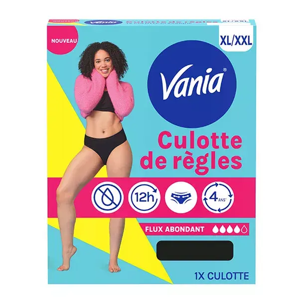 VANIA Culotte de Règles Flux Abondant Taille XL/XXL