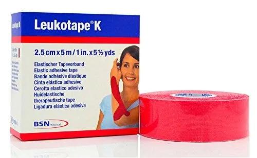 Leukotape K Cerotto Elastico Per Taping cm 2,5x5 m Rosso