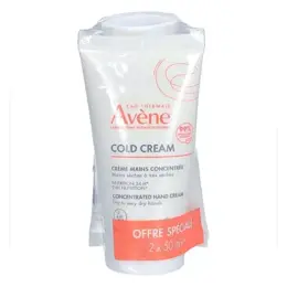 Avène Cold Cream Crème Mains Concentrée Duo 2x50 ml