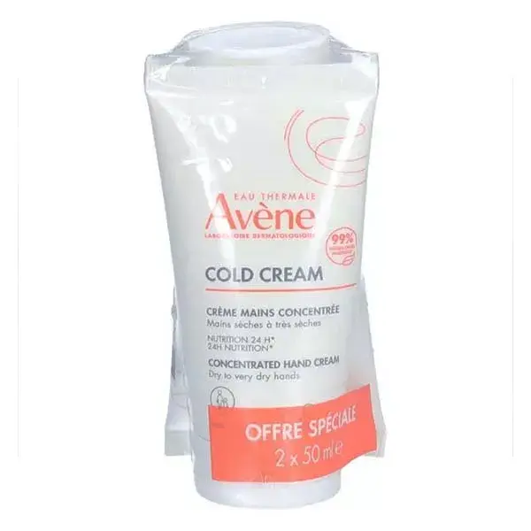 Avène Cold Cream Crème Mains Concentrée Duo 2x50 ml       