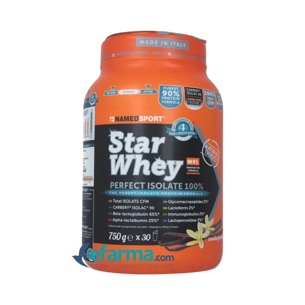 Named Sport Star Whey Isolate Vaniglia Integratore Proteico 750 g