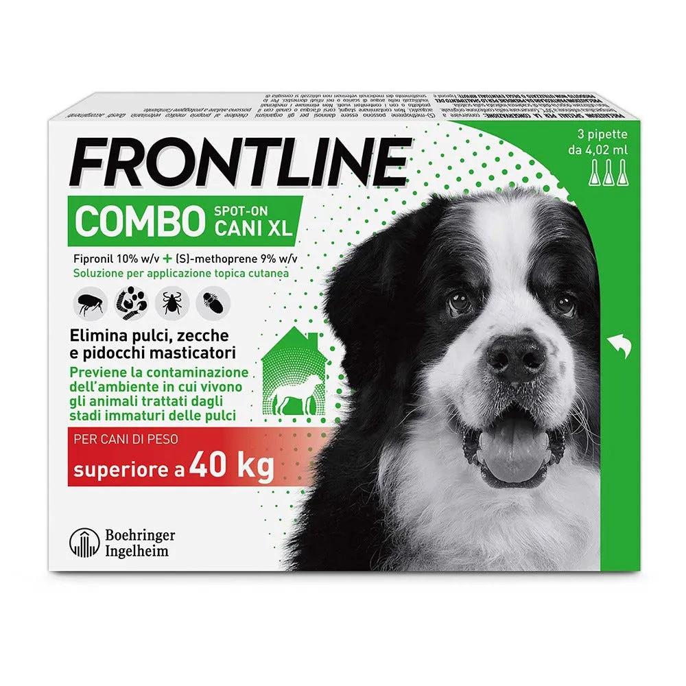 Frontline Combo Soluzione Spot-On Cani Taglia Molto Grande >40 kg 3 Pipette Monodose