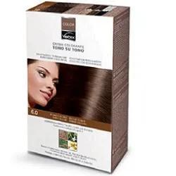 Vebix Color Tintura Per Capelli Permanente Naturale 6,0 Biondo Scuro 1 Kit