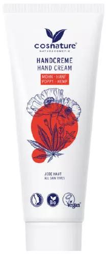 Cosnature Creme para Mãos Papoila e Cânhamo Bio 75 ml