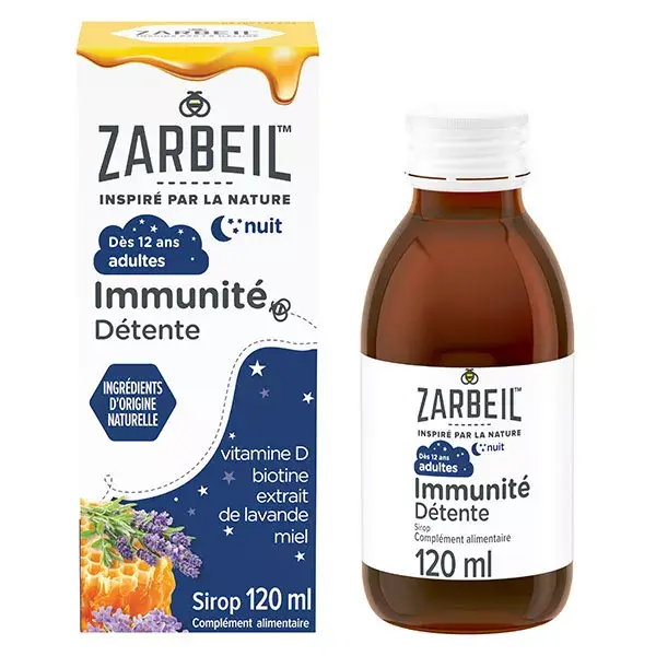 Zarbeil® Sirop Adultes Immunité Nuit Flacon 120 ml