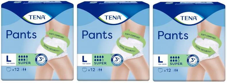 TENA Pants Super Large Unisex 3x12 units