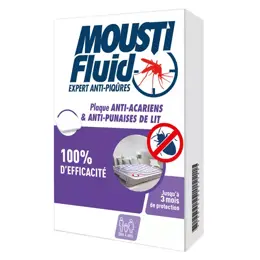 Moustifluid Plaque Anti-Acariens & Punaises de Lit