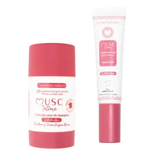 Musc Intime Duo profumato Deodorante Sweet Litchi 50 g e Gel profumato 30 ml