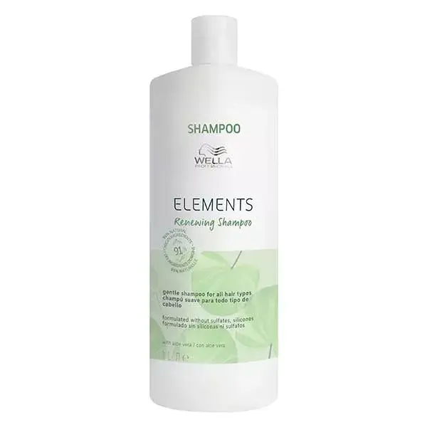 Wella Professionals Elements Shampoing régénérant sans sulfate pour tous types de cheveux 1L