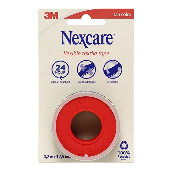 Nexcare™ Pansement Souple Textile 4,2 M X 12,5 Mm 1 Ruban Paquet