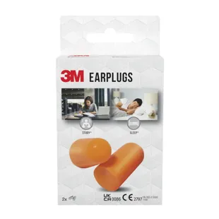 3M Foam Noise-Canceling Earplugs 1100 SNR 35 dB 2 Pairs