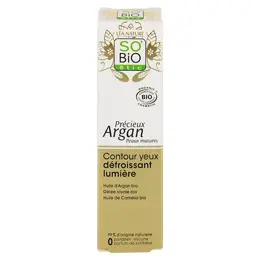 So'Bio Étic Précieux Argan Contour Yeux Défroissant Lumière Bio 15ml