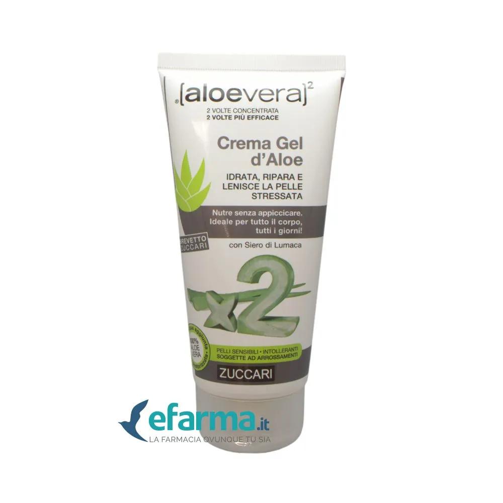 Zuccari AloeVera2 Crema Gel di Aloe Vera Idratante Corpo 150 ml