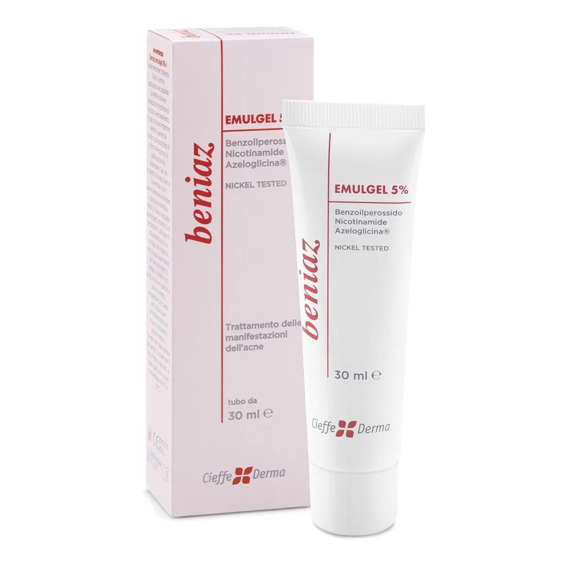 Beniaz Emulgel 5% Trattamento Pelle Grassa e Acneica 30 ml