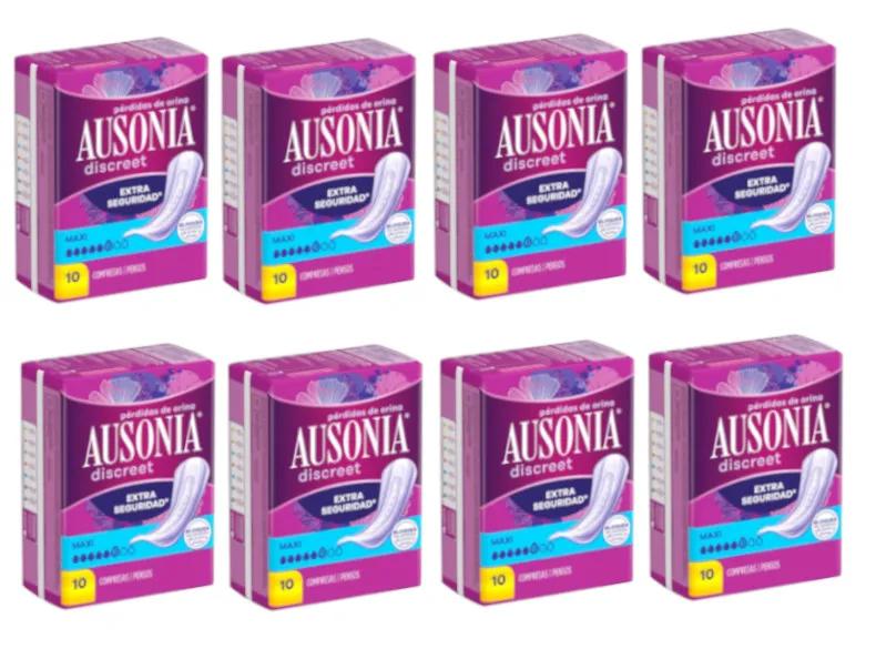 Ausonia Discreet Maxi Pads for Women&#39;s Urine Loss 8x10 units