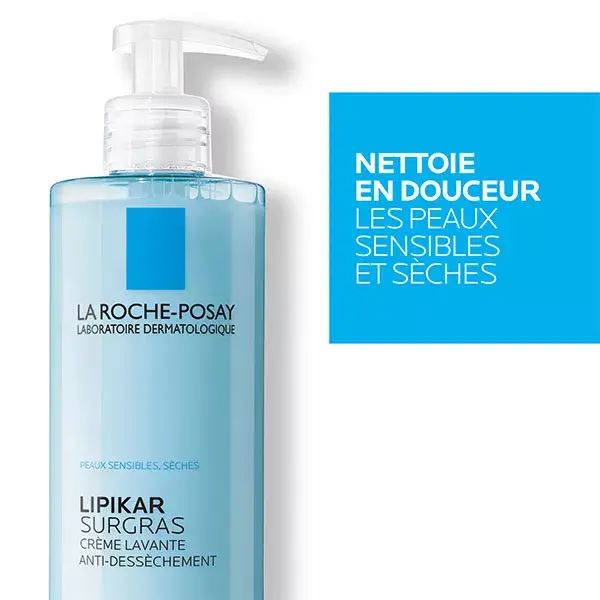 La Roche Posay Lipikar Surgras Crème Lavante Anti-Dessèchement 400ml