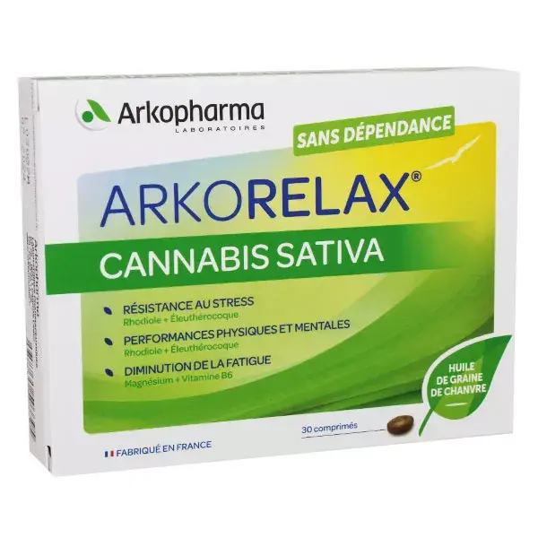 Arkopharma Arkorelax Cannabis Sativa 30 comprimés