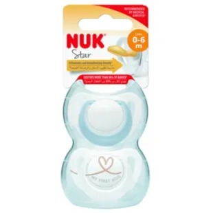 Chupeta Nuk Star Látex 0-6m 2 peças