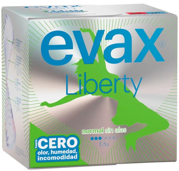 Evax Liberty Compresse Normale sans Ailes 12 unités