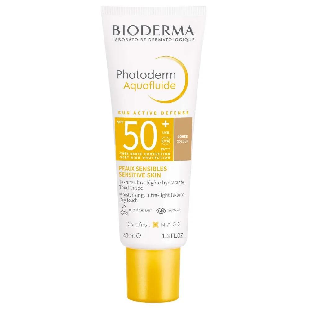 Bioderma Photoderm Aquafluide Dorè SPF50+ Crema Solare Viso Colorata 40 ml