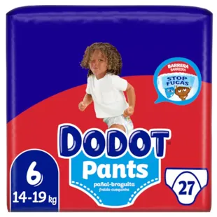 Dodot Pants Diapers Size 6 + 15Kg 28Uds