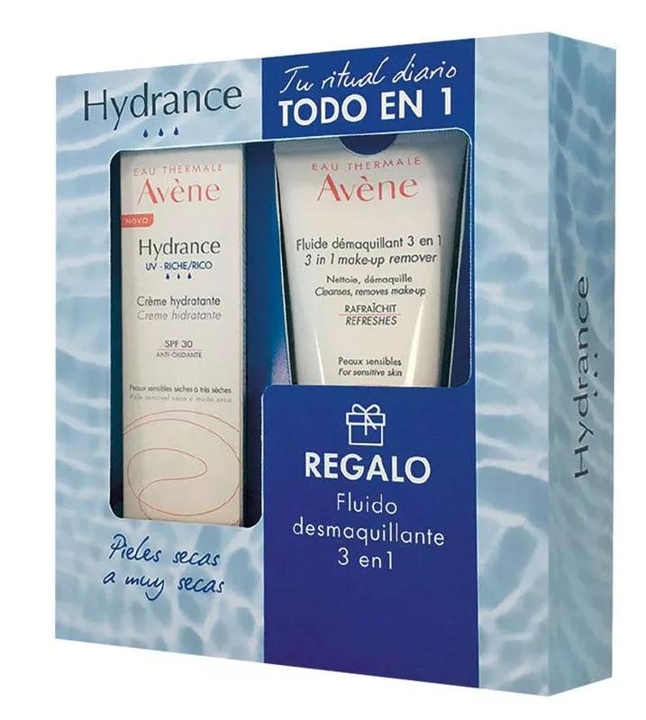 Avène Hydrance UV Crema Rica 40 ml + Fluido Desmaquillante 100 ml