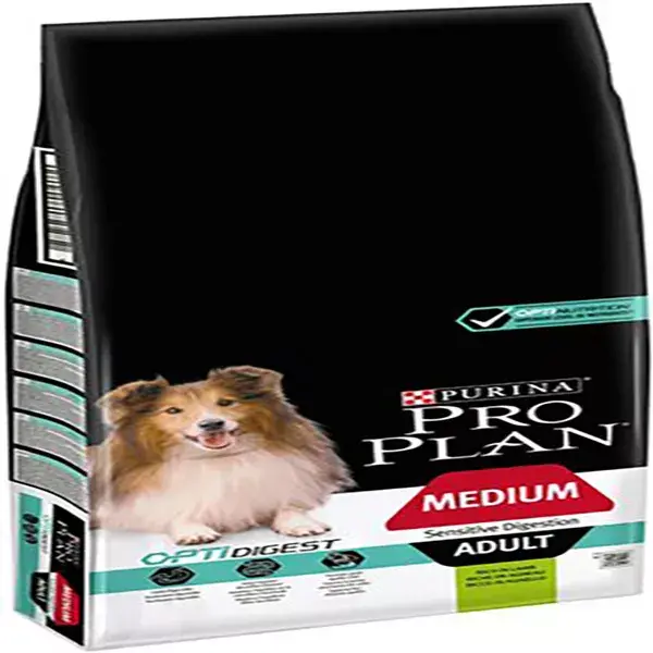 Proplan Adult Dog (1 to 7 years) Medium (10 to 25kg) Sensitive Digestion Optidigest Lamb Kibble 3kg