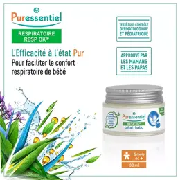 Puressentiel Respiratoire Baume Pectoral Bébé 30ml