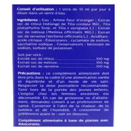 Naturactive Sommeil Stick Fluide Goût Fleur d'Oranger 20 sticks