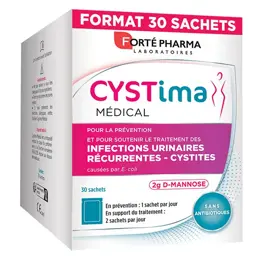 Forté Pharma Cystima Médical Infections Urinaires Cystite D-Mannose 30 sachets