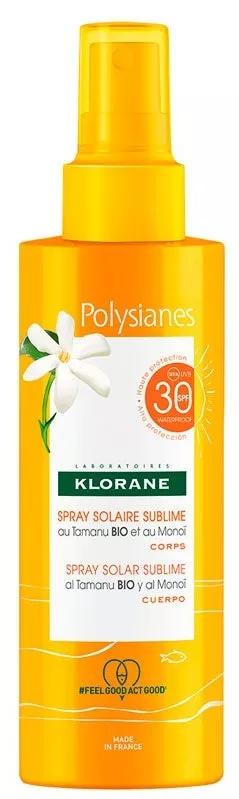 Klorane Polysianes Spray Solar SPF30 Corporal 200 ml
