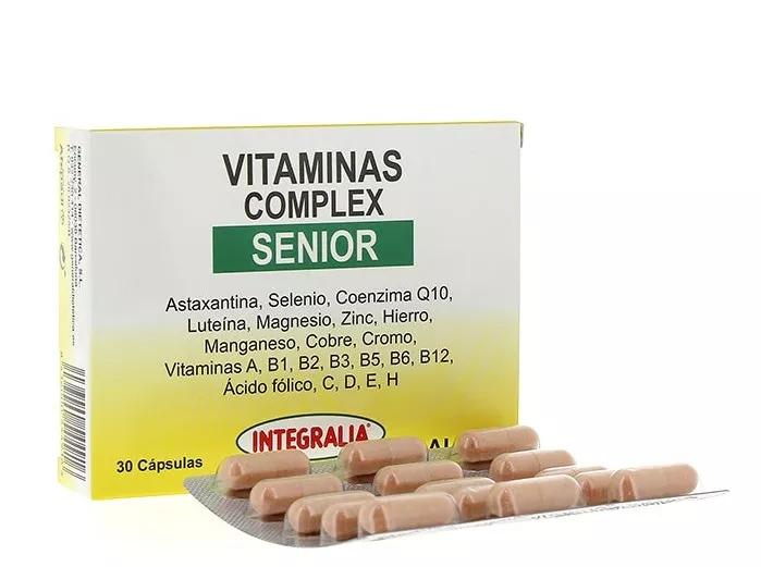 Integralia Vitaminas Complex Senior Complemento Alimentar 30 Comprimidos