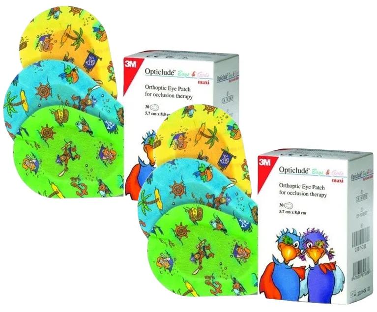 3M Opticlude Eye Patch 5.7x8cm Drawings 2x30 pcs