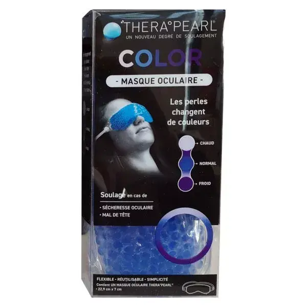TheraPearl Colors Masque Oculaire Chaud/Froid 22,9cm x 7cm