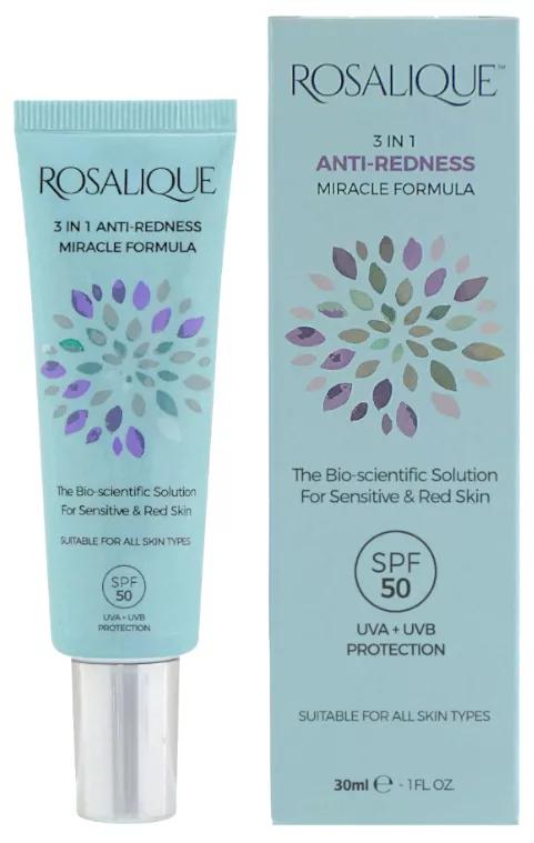 Rosalique Fórmula Milagrosa Anti-Vermelhidão 3 em 1 SPF50 30 ml