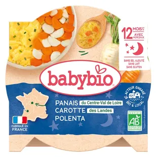 Babybio Bonne Nuit Assiette Douceur Pastinaca Carota Polenta dai 12 mesi 230g