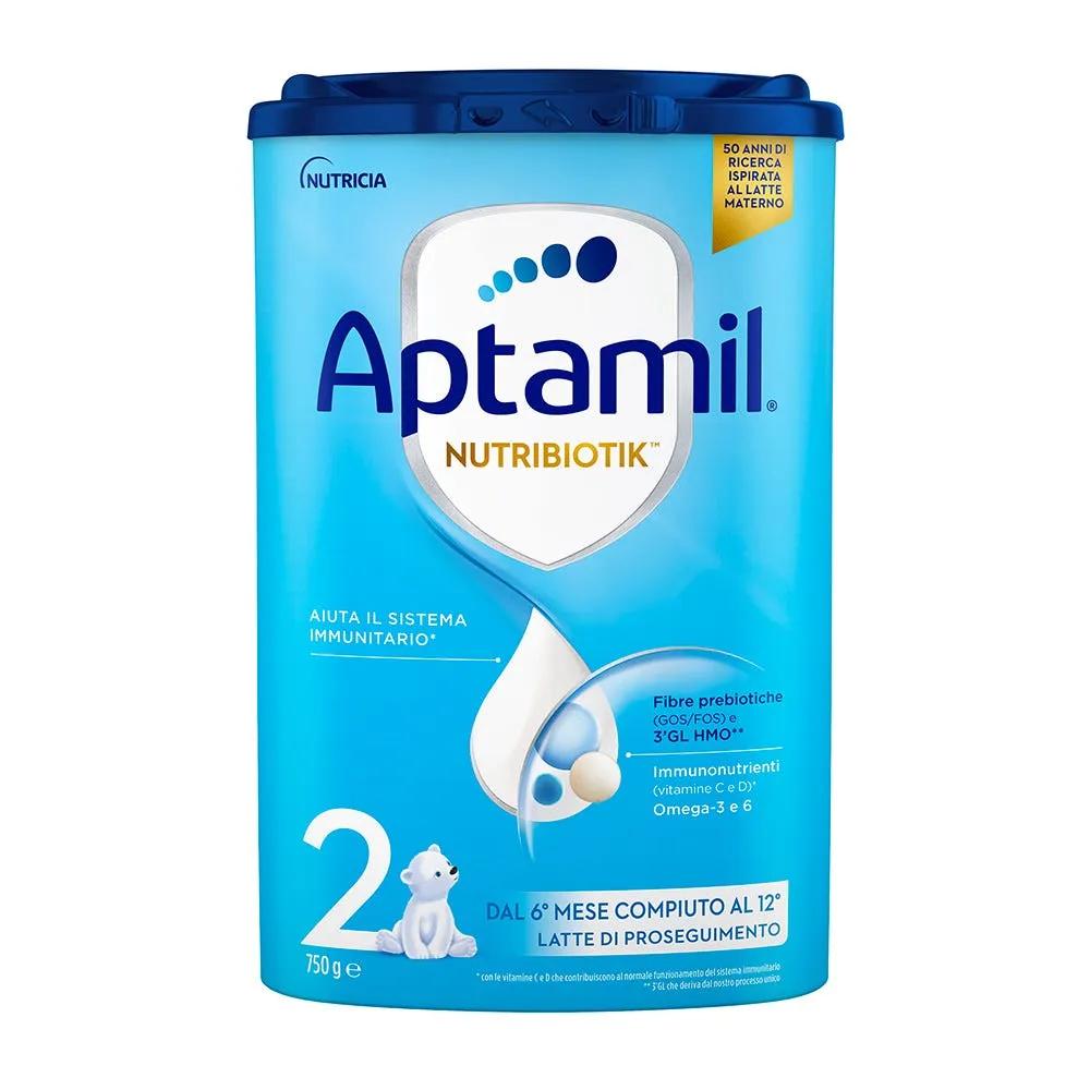 Aptamil 2, Latte di Proseguimento, Latte in Polvere dal 6° al 12° Mese Compiuto, 750g