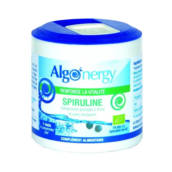 Algonergy Spiruline Bio Raw 150 comprimés